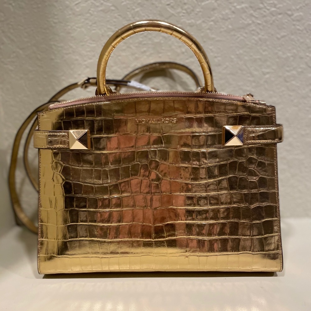 Bright gold Michael Kors purse